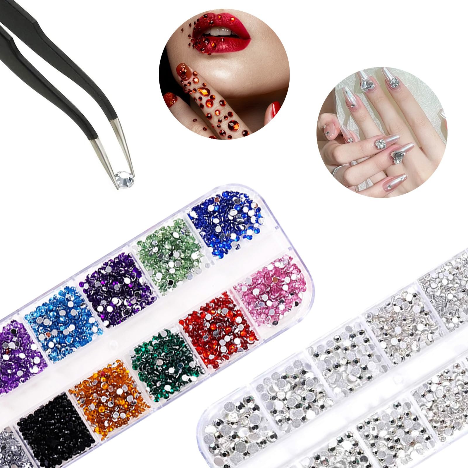 Стразы для ногтей 4200 штук Разноцветные, фото №4