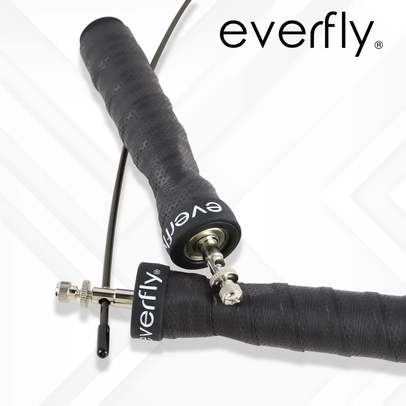 Скакалка EVERFLY Crossfit 2 кабелі 2 мм і 2.5 мм із протекторами професійна регульована високошвидкісна, фото №7 Скакалка EVERFLY Crossfit 2 кабелі 2 мм і 2.5 мм із протекторами професійна регульована високошвидкісна, фото №7