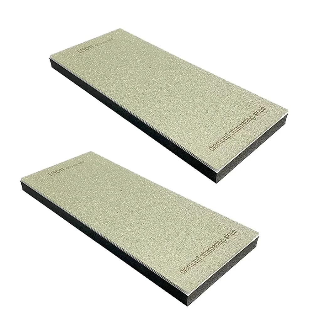 Точильний камінь 15 градусів 150 меш із шкіряною поліровкою та гумовою підкладкою, фото №1