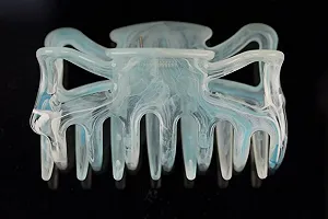 Заколка для волос WeLoveBeads большая 9 см голубая - Фото 1