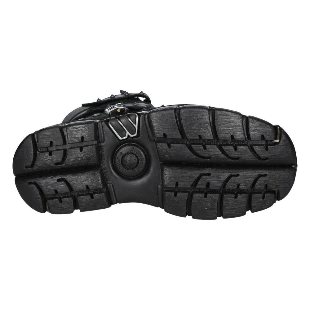 Черевики New Rock M-MET422-S1 Унісекс Metallic Шкіряні Чорні Платформа Gothic Rock, фото №5