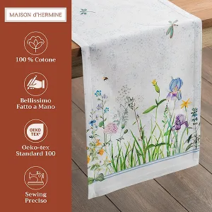 Ранер на стіл Maison d' Hermine Fleurs De Mai Spring/Summer 100% бавовна 50 см x 150 см ціна на synthetic.ua - Фото 1 Ранер на стіл Maison d' Hermine Fleurs De Mai Spring/Summer 100% бавовна 50 см x 150 см synthetic.ua - Фото 1