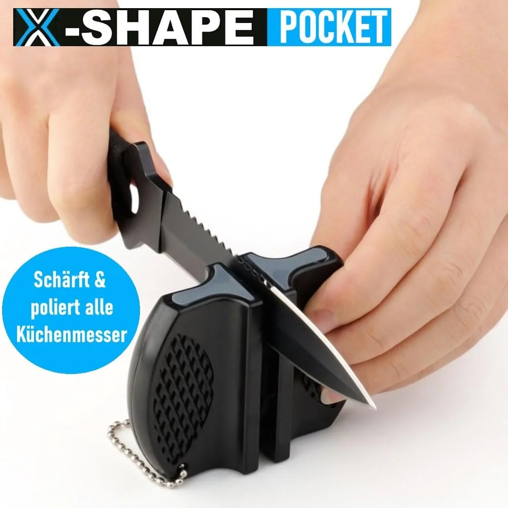 Кишенькова точилка для ножів X-SHAPE POCKET X-SHAPER Професійна керамічна, фото №2 Кишенькова точилка для ножів X-SHAPE POCKET X-SHAPER Професійна керамічна, фото №2