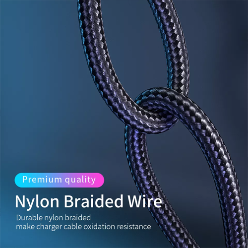 Зарядный кабель ESSAGER USB Type-C 3A красный 1метр(PS), фото №6