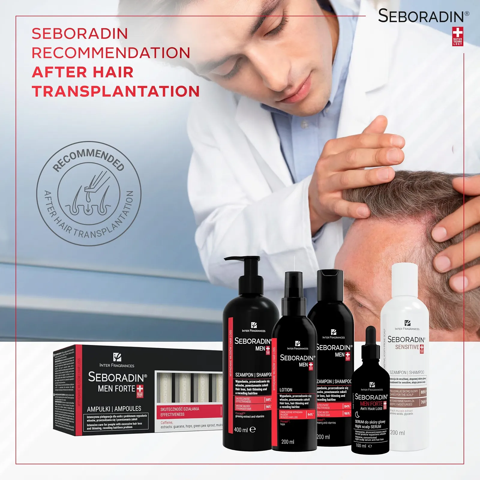 Сироватка Seboradin Forte Від випадіння волосся Нічна для чоловіків 100 мл, фото №4