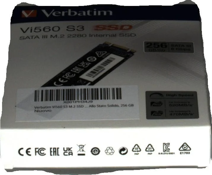 SSD-накопитель Verbatim Vi560 S3 256GB M.2 3D NAND Blue, фото №6