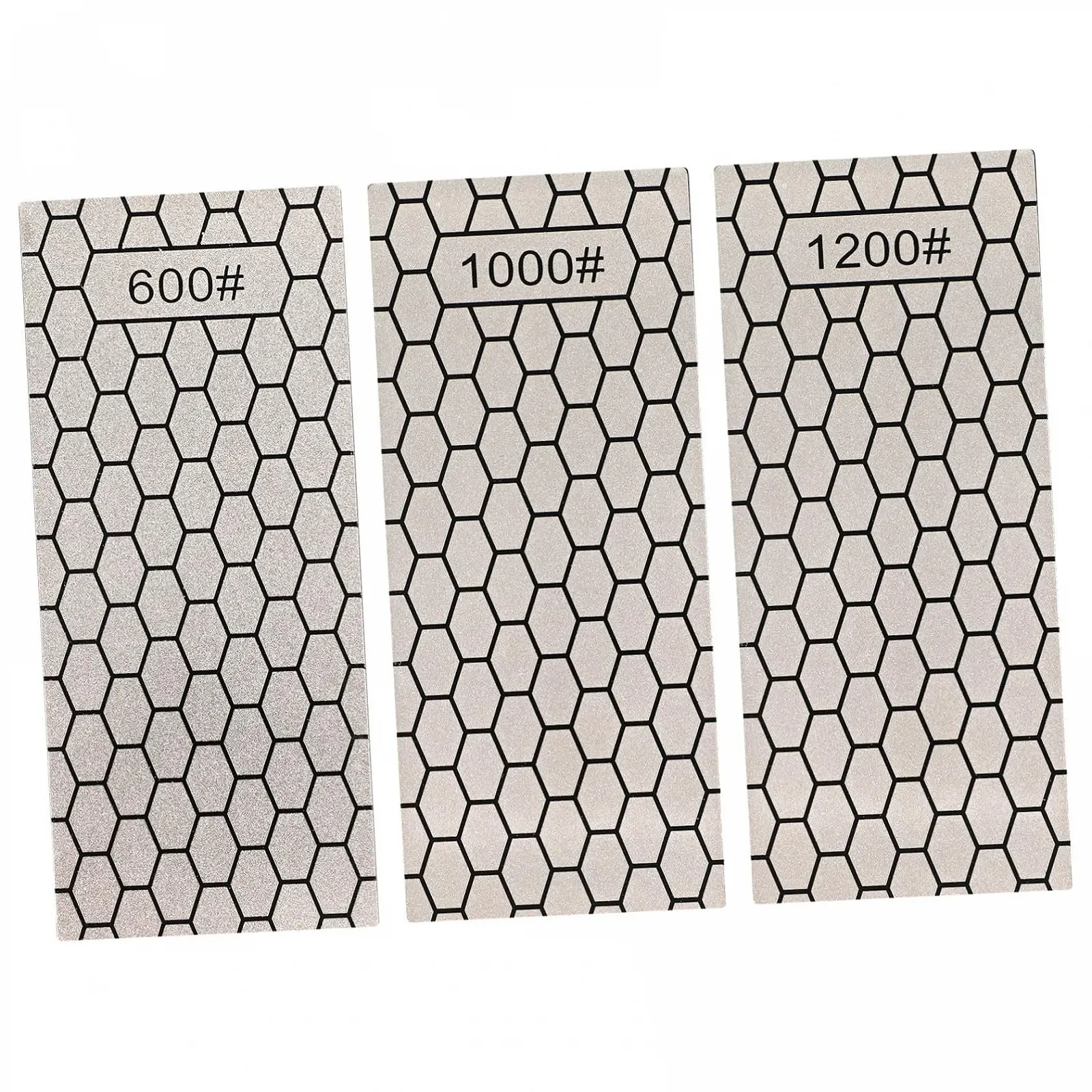 Алмазный точильный камень Diamant 3 шт 600/1000/1200 грит с нескользящим основанием, фото №1