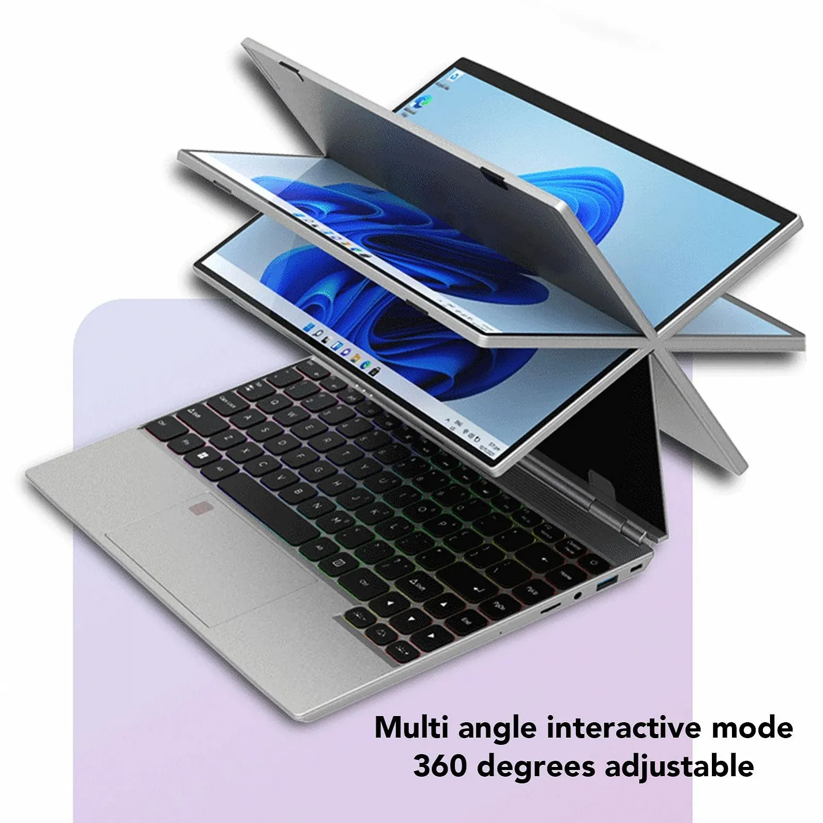 Планшет Zunate 14 дюймів сенсорний PC з Quad Core CPU 16GB + 256GB, фото №6 Планшет Zunate 14 дюймів сенсорний PC з Quad Core CPU 16GB + 256GB, фото №6