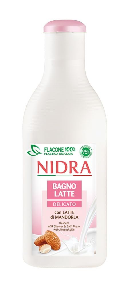 Гель для душу Nidra Bagnolatte Delicato з молочними протеїнами та мигдальним молочком 750 мл (4 шт), фото №2
