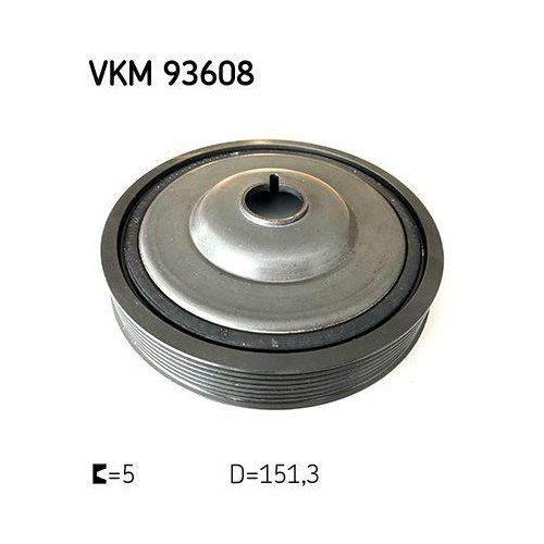 Шків колінвала SKF VKM 93608 для MERCEDES-BENZ NISSAN RENAULT DACIA, фото №2