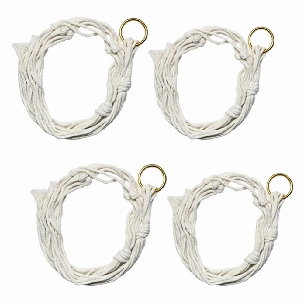 Підвіси для рослин Armo Набір 4 шт. Бавовняна мотузка 80 см x 100 см, фото №4