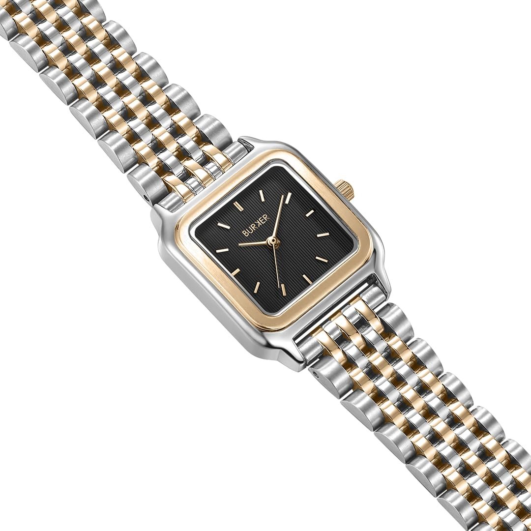 Женские часы BURKER Macy Квадратные женские часы Браслет-звеньевой Нержавеющая сталь Аналоговый Кварц 3 ATM Водонепроницаемый 26 мм Черный Золотой Серебряный, фото №2 Женские часы BURKER Macy Квадратные женские часы Браслет-звеньевой Нержавеющая сталь Аналоговый Кварц 3 ATM Водонепроницаемый 26 мм Черный Золотой Серебряный, фото №2