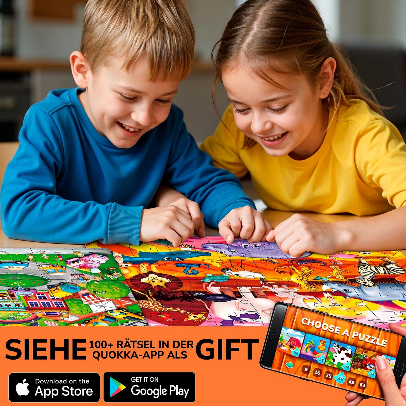 Пазл-рамка QUOKKA City Africa Farm Polar набор из 4 пазлов 48 элементов, фото №5 Пазл-рамка QUOKKA City Africa Farm Polar набор из 4 пазлов 48 элементов, фото №5