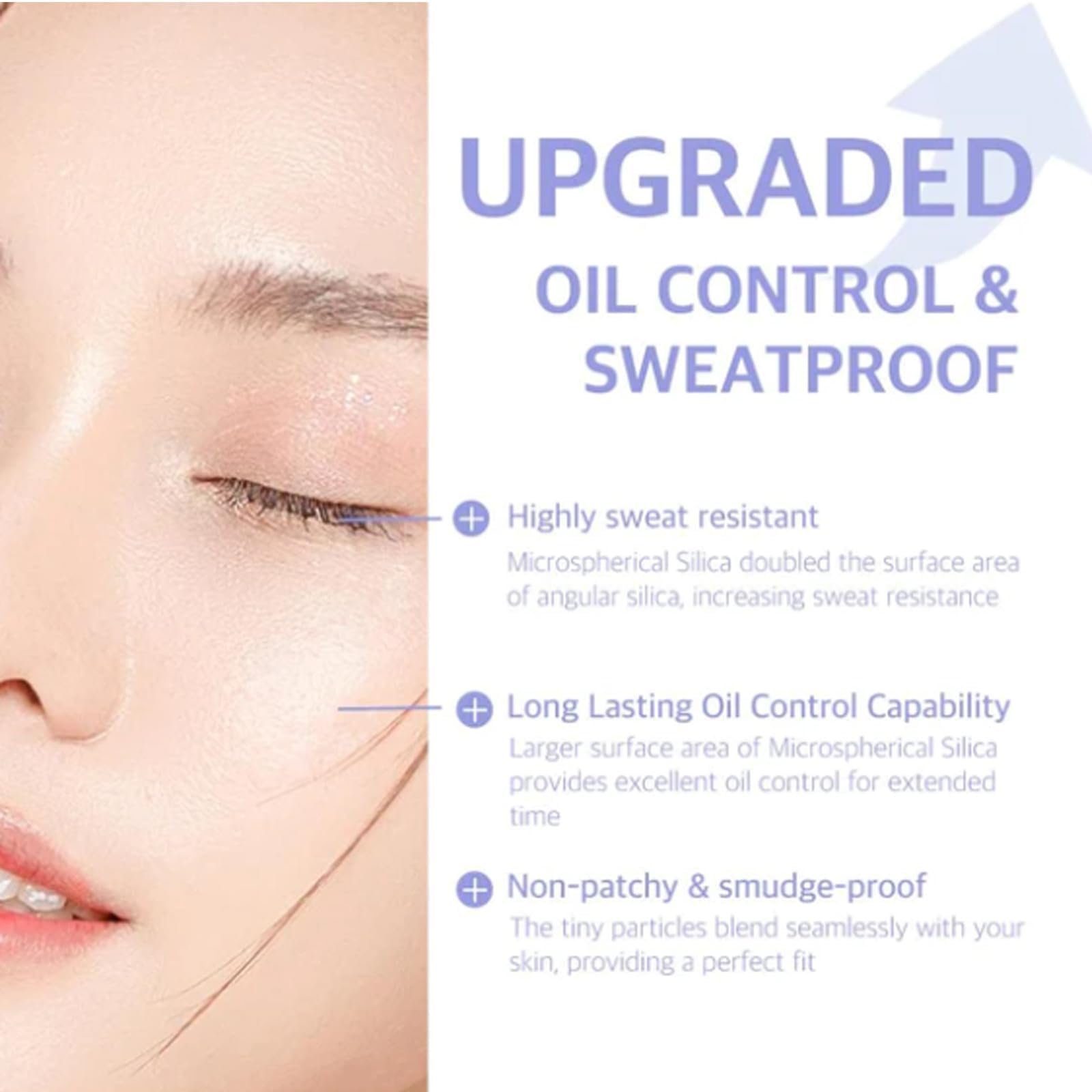 Пудра Caduola Lavender Matte Oil Control Compacto с Мини-Пуховкой 1 ШТ, фото №4