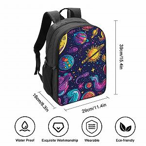 Рюкзак DPEOANEBN Galaxy 3D, шкільний, дитячий, великий, 40x28x16 см synthetic.ua - Фото 1