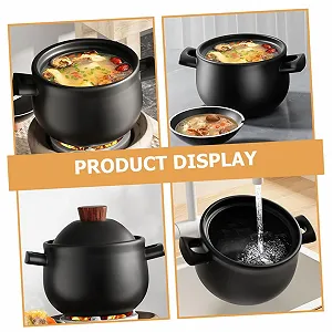 Кастрюля GLEAVI керамическая термостойкая для газовой плиты большая synthetic.ua - Фото 1