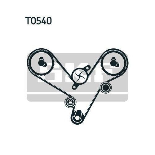 Комплект ремня ГРМ SKF VKMA 95613 для CHRYSLER DODGE MITSUBISHI HYUNDAI KIA, фото №2