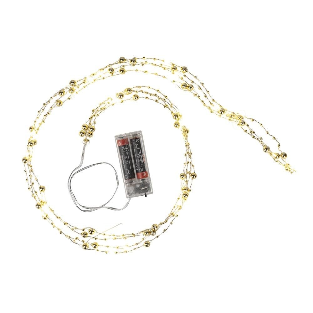 Гірлянда Ideen mit Herz LED Wire Fairy Lights, 40 LED, теплий білий, 125 см, на батарейках, з таймером, фото №3