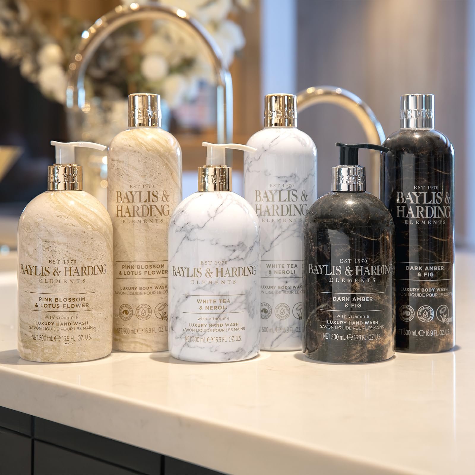 Гель для душа Baylis & Harding Elements Luxury Pink Blossom Lotus Flower 500 мл (упаковка из 4 шт.), веганский, фото №8 Гель для душа Baylis & Harding Elements Luxury Pink Blossom Lotus Flower 500 мл (упаковка из 4 шт.), веганский, фото №8