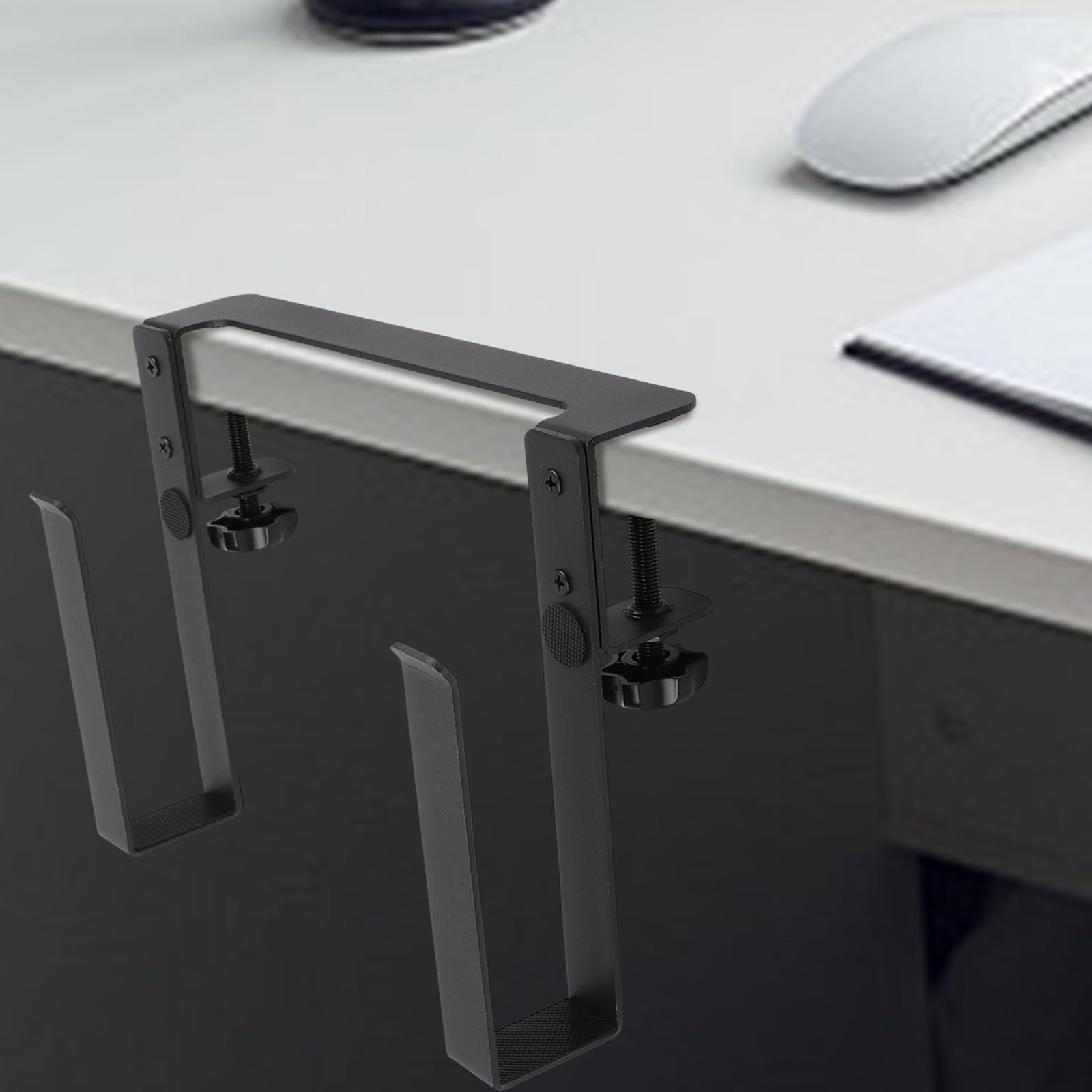 Подставка для ноутбука из алюминиевого сплава с поддержкой зарядки и охлаждения для настольного держателя планшета для спальни, класса, отеля, кабинета, без перфорации (Черный), фото №2 Подставка для ноутбука из алюминиевого сплава с поддержкой зарядки и охлаждения для настольного держателя планшета для спальни, класса, отеля, кабинета, без перфорации (Черный), фото №2