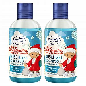 Гель для душу та шампунь Dresdner Essenz Sandmann Чорниця 2 x 250 мл - Фото 1