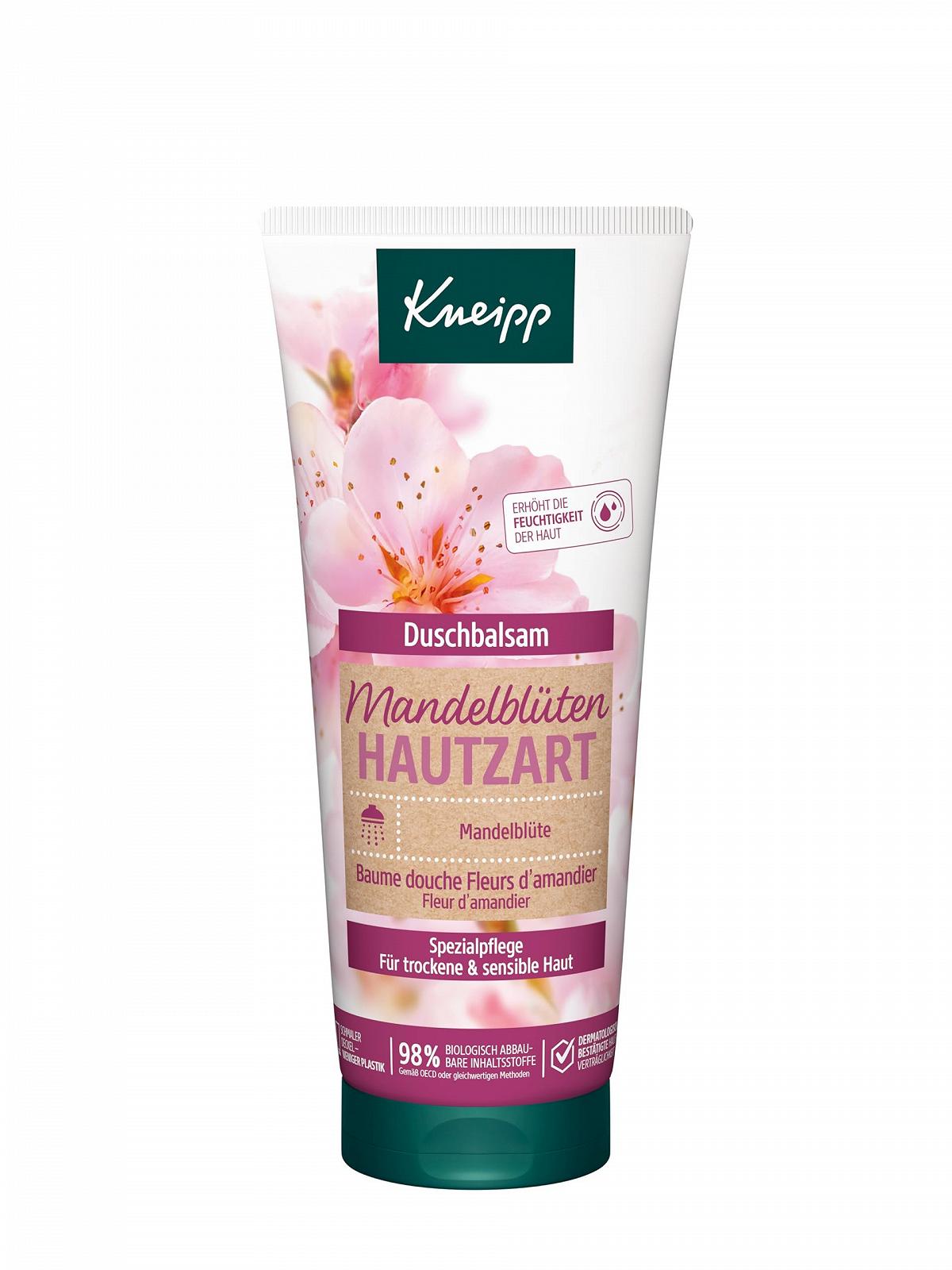 Гель для душу Kneipp Almond Blossom Skin Delicate зволожуючий 6 x 200 мл, фото №2