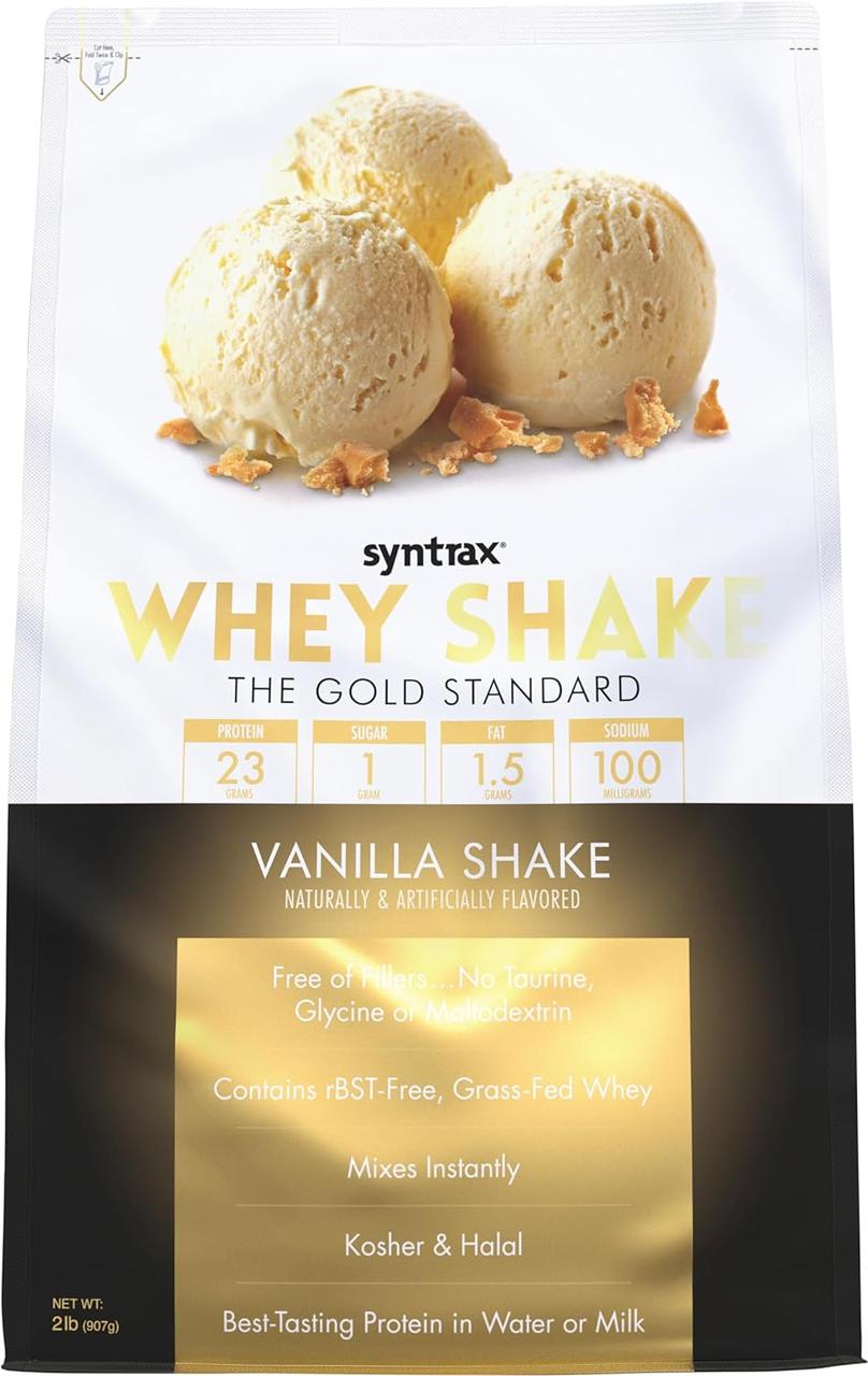 Протеин Syntrax Whey Shake 908 g Vanilla, фото №1