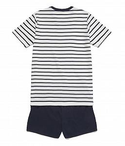 Піжама Petit Bateau Смугаста Морська В'язана для Хлопчиків synthetic.ua - Фото 1