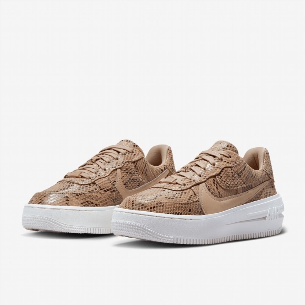 Кроссовки Nike Air Force 1 PLT.AF.ORM Коричневый змеиный принт (W) размер 37.5, фото №2