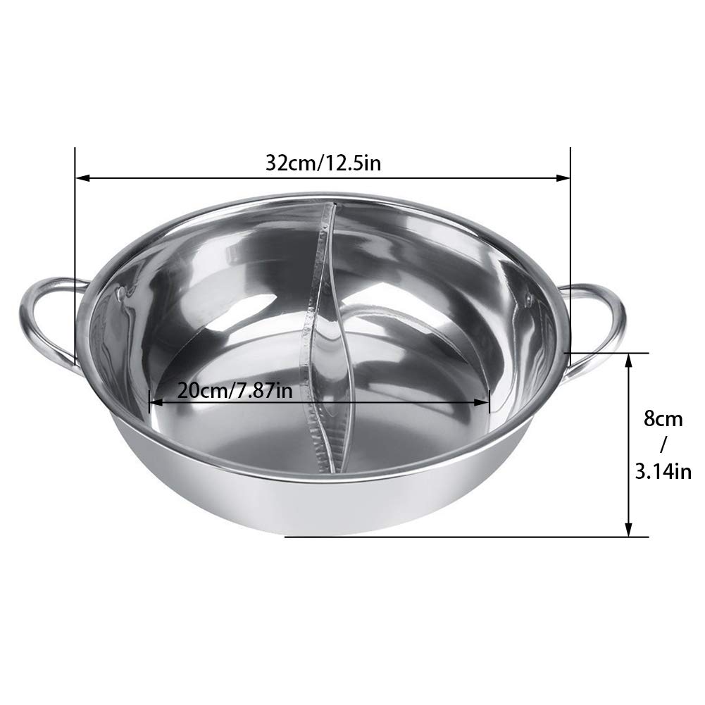 Горячий котел Мандарин горшок Кухонное средство для приготовления супа из нержавеющей стали двойной горшок индукционная плита Шабу (32 см), фото №2 Горячий котел Мандарин горшок Кухонное средство для приготовления супа из нержавеющей стали двойной горшок индукционная плита Шабу (32 см), фото №2