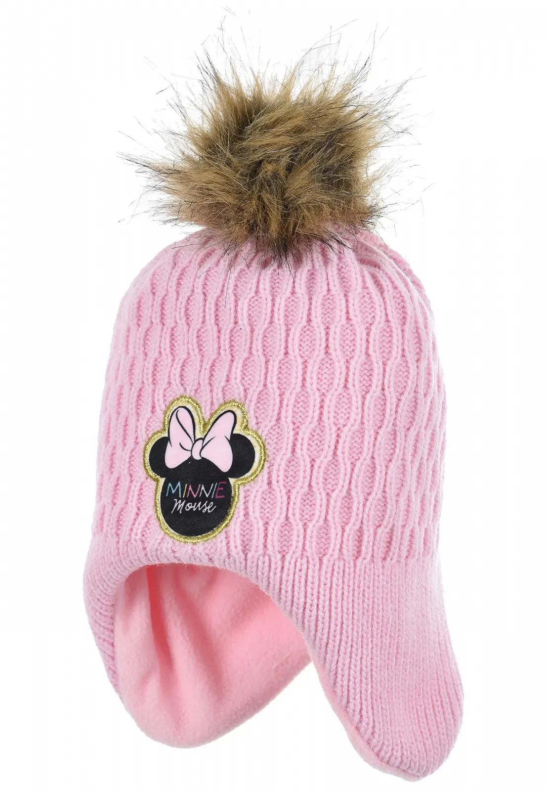 Шапка детская с помпоном Frozen Подарки для девочек Зимняя вязаная, фото №1