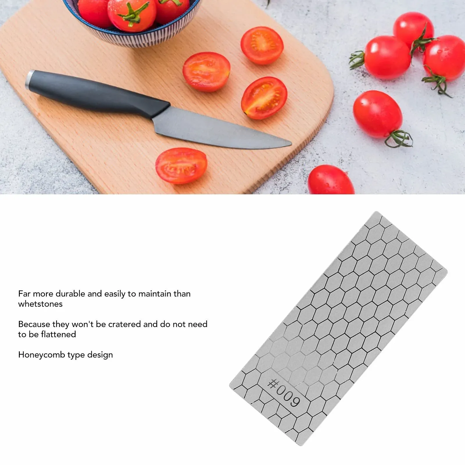 Точильный камень Cocoarm алмазный 600 грит сотовый дизайн, фото №5