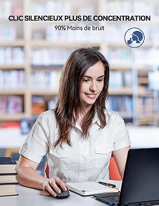 Миша бездротова TechRise оптична 4800 DPI ергономічна 2.4G 6 кнопок портативна сіра synthetic.ua - Фото 1