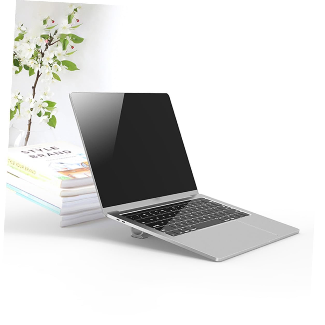 Підставка для ноутбука GALPADA з алюмінієвого сплаву для кращого охолодження та ергономіки з організацією кабелів, фото №4