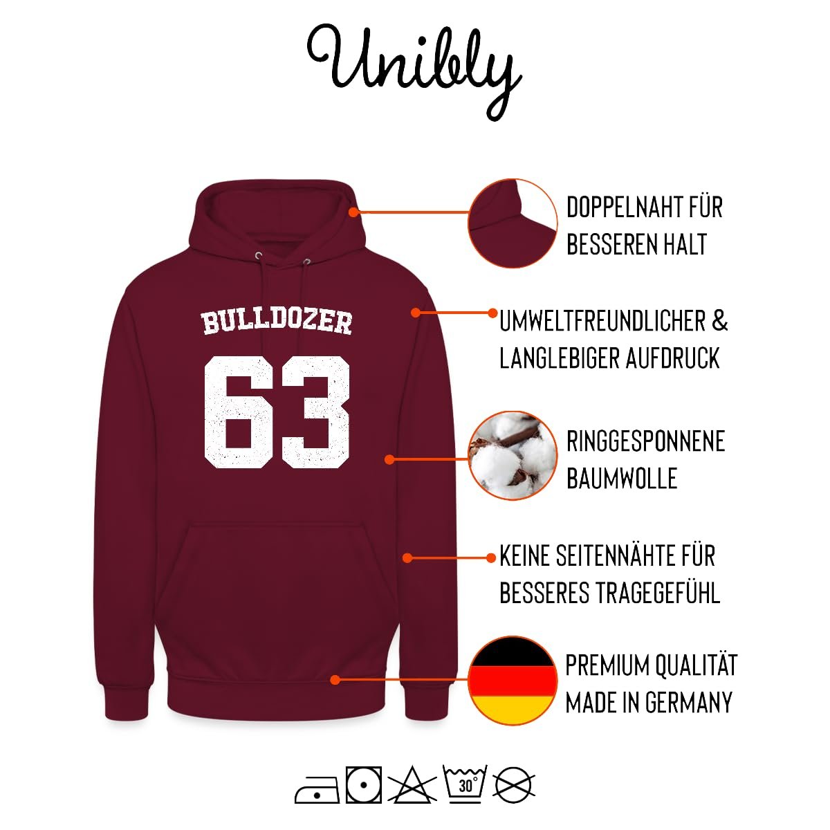 Худі Unibly Bulldozer 63 Pullover, фото №4