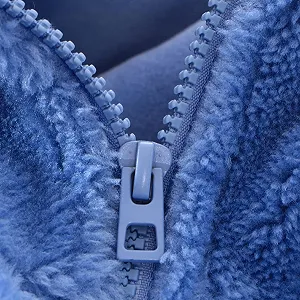 Зимняя куртка для мальчиков, теплая Толстовка-худи на молнии с длинными рукавами для малышей, зимняя однотонная флисовая куртка, теплая верхняя одежда synthetic.ua - Фото 1