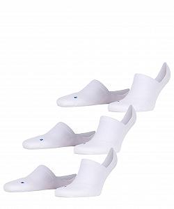 Шкарпетки FALKE Cool Kick Invisible 3-Pack U IN, білі, розмір 42-43 (3 пари) - Фото 1