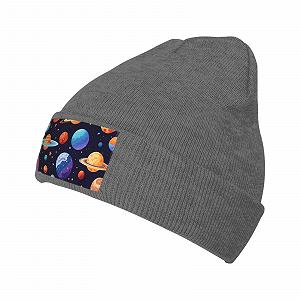Теплая и уютная шапка с планетарным узором - Фото 1