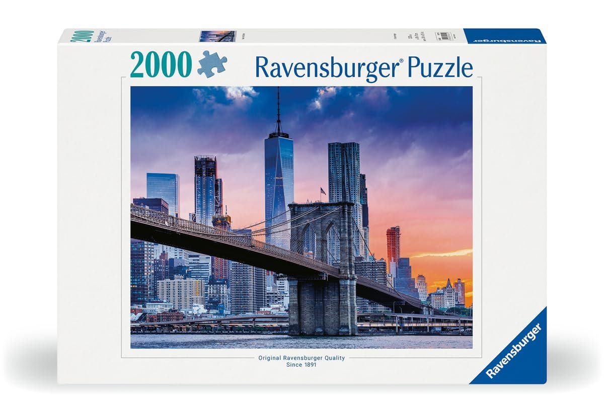 Пазл Ravensburger New York From Brooklyn to Manhattan 2000 деталей, фото №2