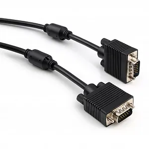 Кабель мультимедийный VGA 15.0m ferrits Vinga VCPVGAF15BK - Фото 1