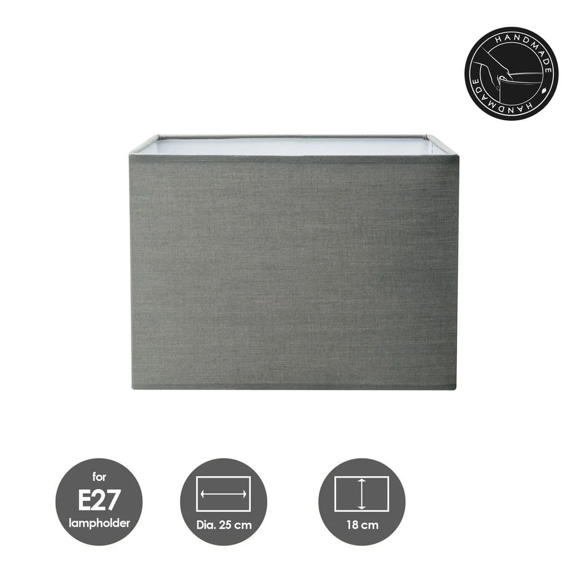 Настільна лампа Home Sweet Home Block Tara E27 Anthracite Wood Textile 25/25/45 см, фото №8