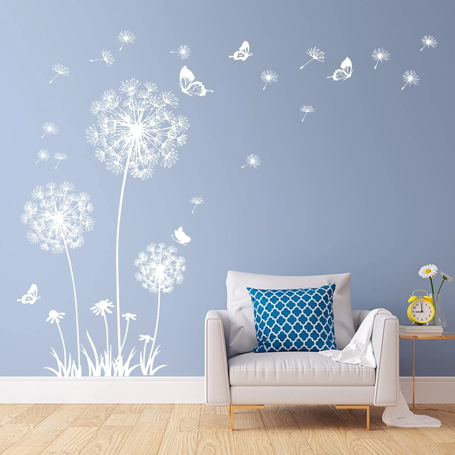 Наклейки на стіни Dandelions XXL 165 x 130 см 2 шт білі, фото №4