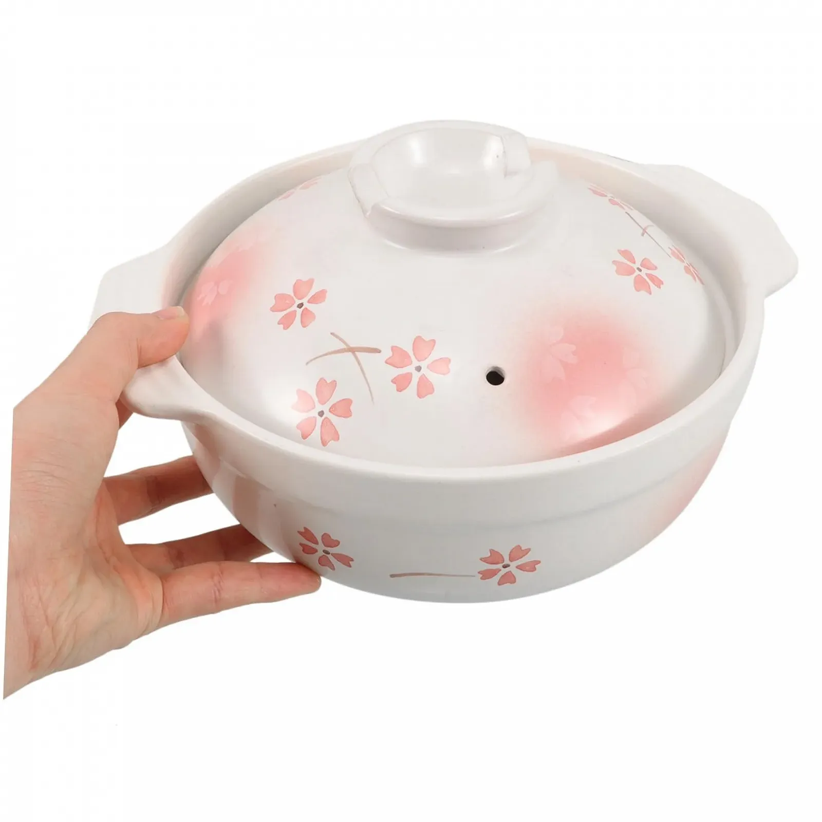 Кастрюля VALICLUD керамическая в японском стиле с крышкой термостойкая для медленного приготовления, фото №9