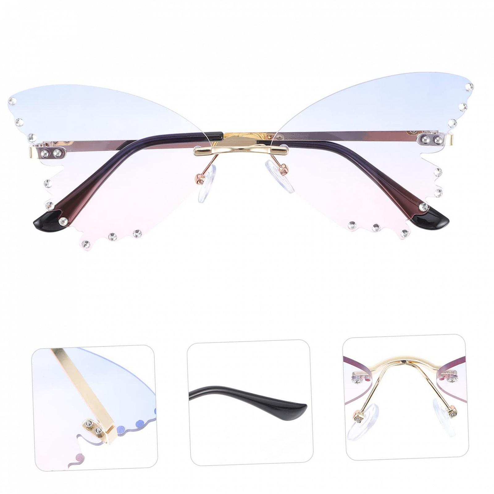 Солнцезащитные очки PACKOVE Без оправы Зеркальные летние, фото №4