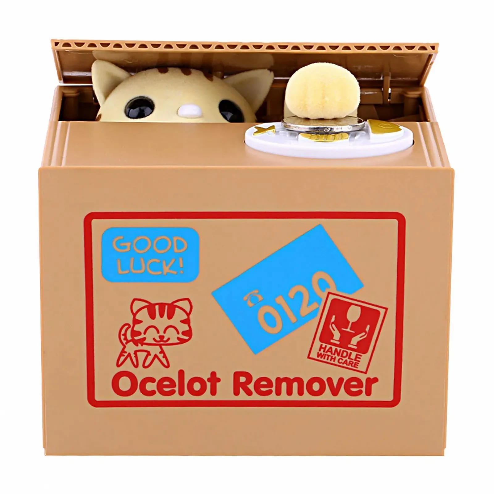 Скарбничка Qcwwy Automatic Theft of Cat електронна, фото №3