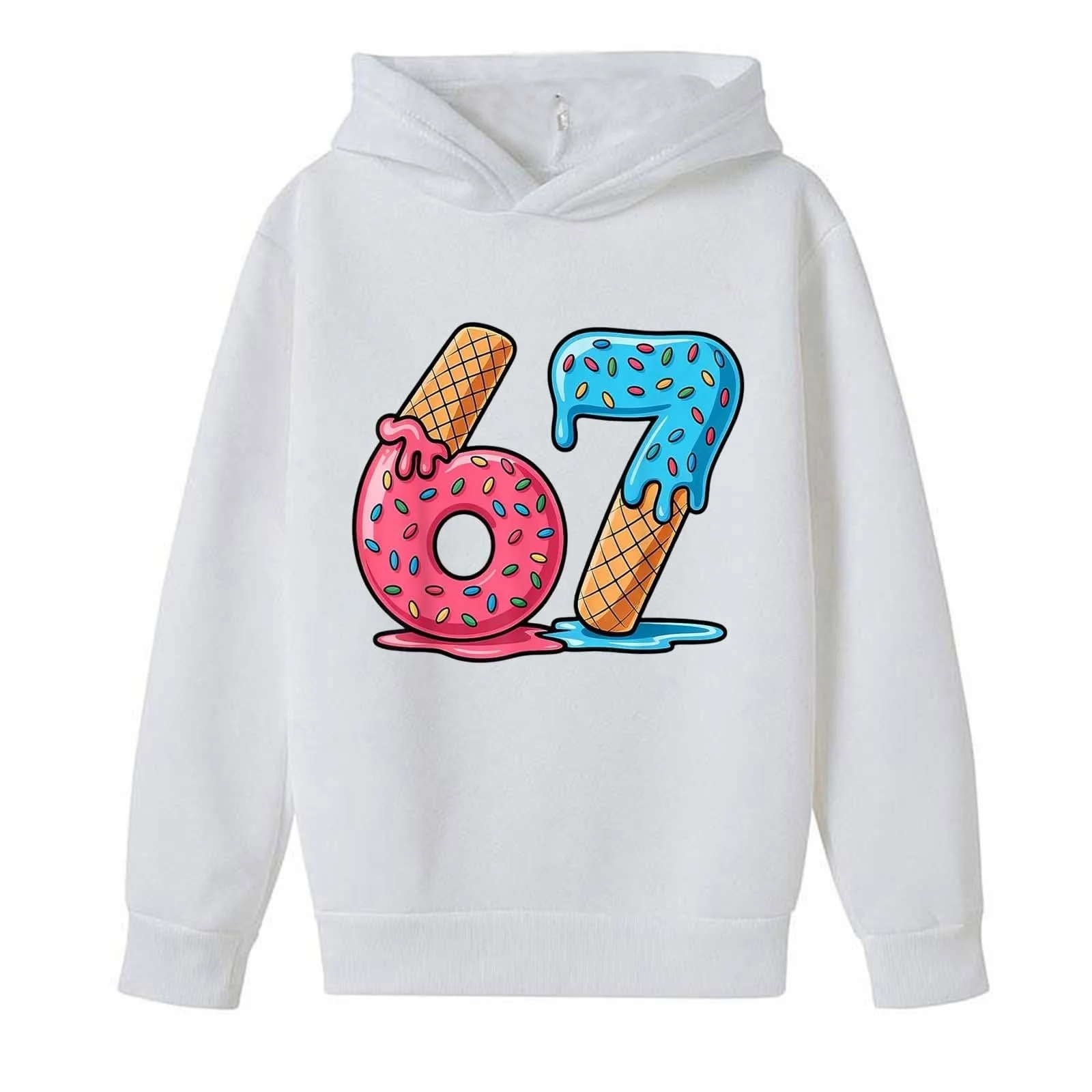 Толстовка 67 Prints Пуловер, тёплая мягкая толстовка для мальчиков, девочек и детей, размеры 134, 140, 152, 158, 164, 176, фото №2