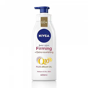 Лосьон для тела NIVEA Q10 60+ для зрелой кожи (400 мл), питательный укрепляющий крем с Q10 и аргановым маслом, увлажняющий крем NIVEA 72H для стареющей и зрелой кожи - Фото 1