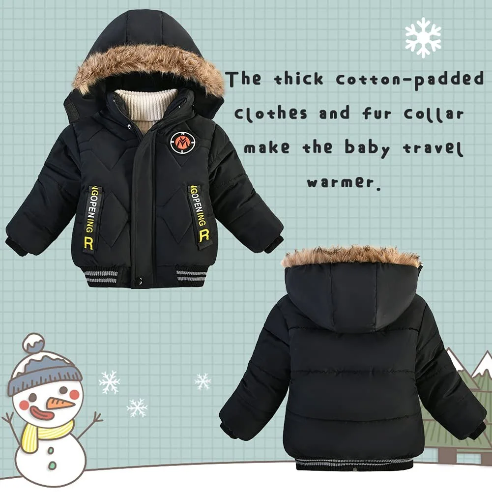 Зимняя Куртка L PATTERN для детей для мальчиков, стеганая куртка со съемным капюшоном, теплое зимнее пальто, фото №6 Зимняя Куртка L PATTERN для детей для мальчиков, стеганая куртка со съемным капюшоном, теплое зимнее пальто, фото №6