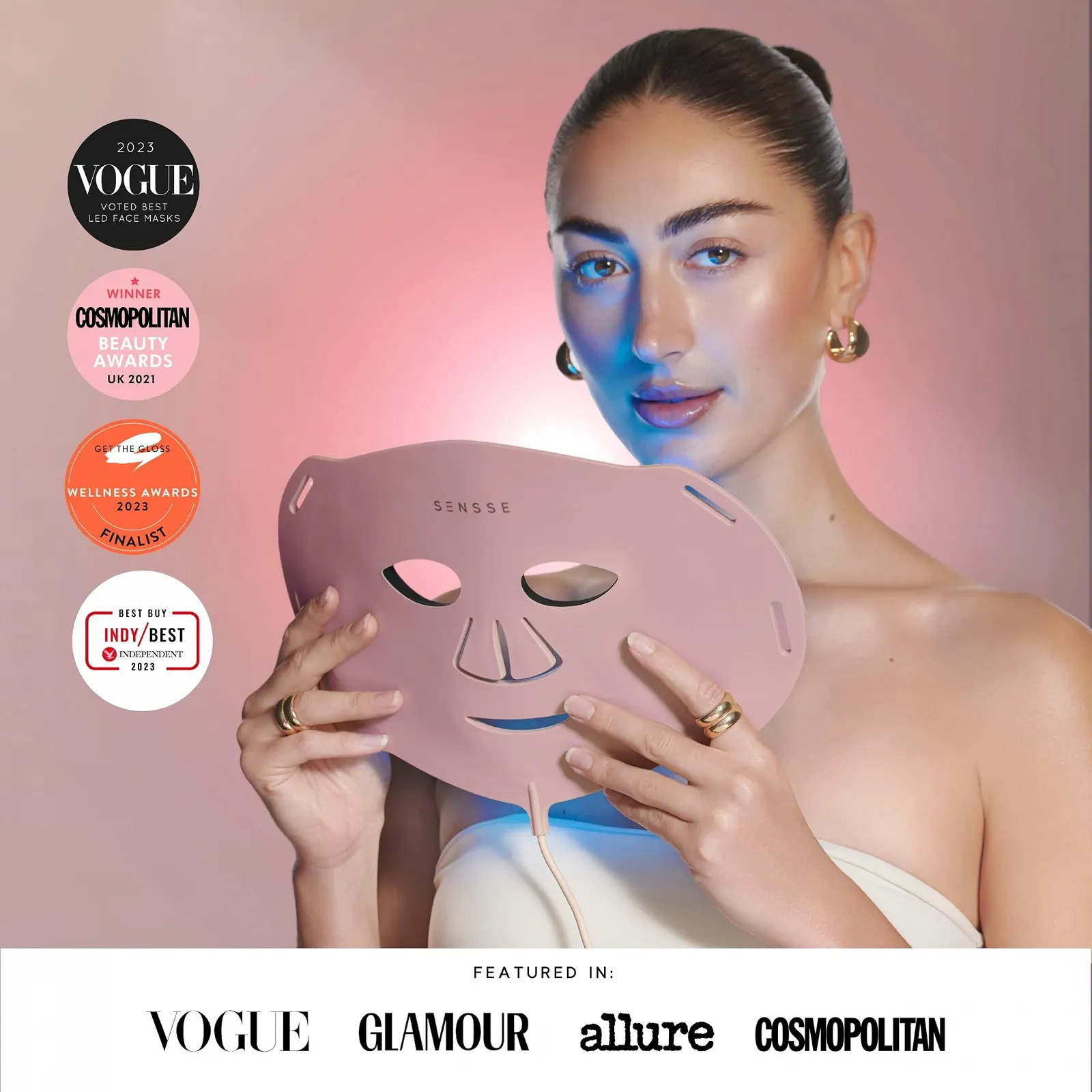 LED Маска Sensse Professional Силіконова, фото №3