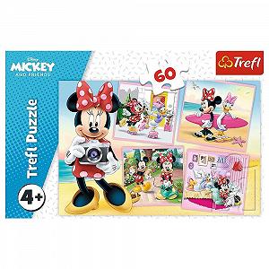 Пазл Trefl Disney Adorable Minnie 60 деталей 17360 Разноцветный synthetic.ua - Фото 1
